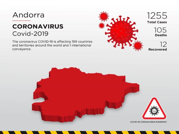 Andorra Affected Country 3D Map: A Visual Tool for Understanding the Pandemic