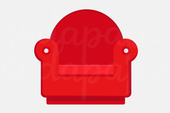 Classic Christmas - Red Sofa: A Versatile Design Asset for Creative Professionals