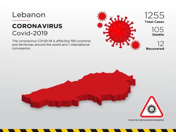Lebanon 3D Map: Tracking the Impact of the Coronavirus Pandemic