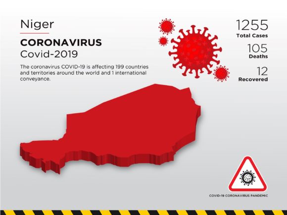 Niger 3D Map: A Striking Visual for Pandemic Infographics