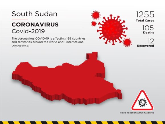South Sudan 3D Map: Visualizing Coronavirus Impact