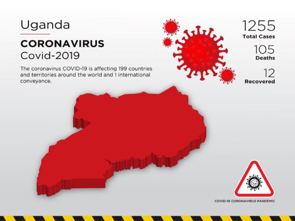 Uganda Affected Country 3D Map: A Practical Tool for Visualizing Pandemic Impact
