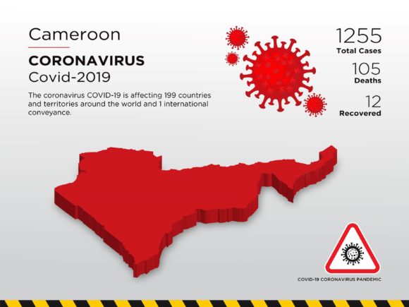 Visualizing the Impact: Cameroon Affected Country 3D Map in Pandemic Communication